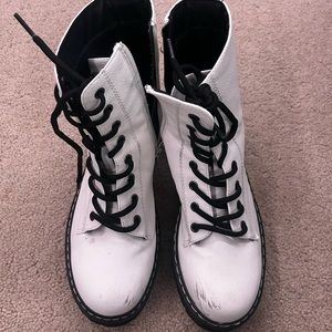 White Madden Girl Boots
